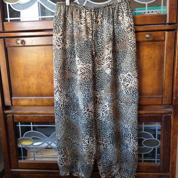 Stunning Animal Print Vintage Lise Watier Ensemble 3 Pieces - Picture 3 of 13